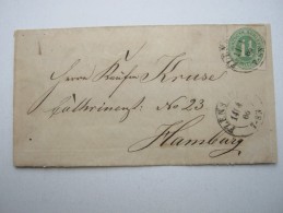 1866 ,  FLENSBURG , Klarer Stempel Auf Brief - Schleswig-Holstein