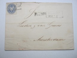 1867 , VIERSEN   , Stempel Auf Brief Nach Holland - Briefe U. Dokumente