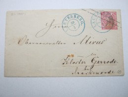 LAUTERBERG  , Klarer Stempel Auf Brief - Postal  Stationery