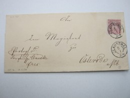 CLAUSTHAL  , Klarer Stempel Auf Brief - Postal  Stationery