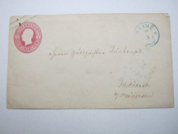 PEINE  , Klarer Stempel Auf Ganzsache - Hanovre