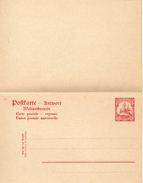 Colonie Allemande Deutsch Ostafrika Entier Postal Double - Duits-Oost-Afrika