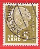 MiNr.382 O Deutschland Saarland (1957-1959) - Oblitérés