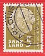 MiNr.384 O Deutschland Saarland (1957-1959) - Usati
