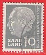 MiNr.386 O Deutschland Saarland (1957-1959) - Gebraucht