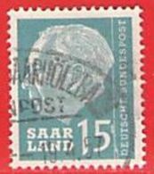 MiNr.388 O Deutschland Saarland (1957-1959) - Gebraucht