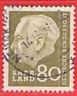 MiNr.396 O Deutschland Saarland (1957-1959) - Gebraucht