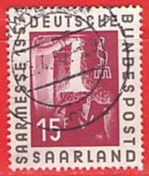 MiNr.400 O Deutschland Saarland (1957-1959) - Gebruikt