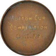 Grande-Bretagne, Medal, Hutton Cup Competition, Sports & Leisure, 1929, TTB - Andere & Zonder Classificatie