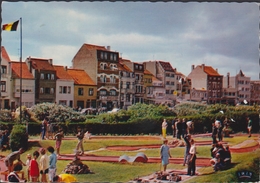 Grote Kaart Bredene Aan Zee Golf Miniature Klein Golfspel Minigolf 1984 - Bredene