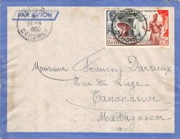 75 ANNIVERSAIRE DE L' UPU SUR LETTRE DE COTONOU DAHOMEY  => FRANCE  COLONIES FRANCAISES  COVER - Cartas & Documentos