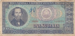 100 LEI, NICOLAE BALCESCU, SOCIALIST REPUBLIC OF ROMANIA,1966,ROMANIA. - Romania