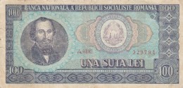 100 LEI, NICOLAE BALCESCU, SOCIALIST REPUBLIC OF ROMANIA,1966,ROMANIA. - Roumanie