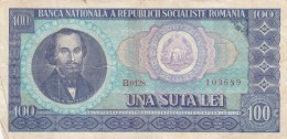 100 LEI, NICOLAE BALCESCU, 1966, PAPER BANKNOTE,ROMANIA. - Rumänien