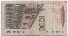 Billet De Banque ITALIE - 1000 Lire De 1982 - 1000 Liras