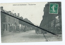 CPA  - Crécy En Ponthieu - Grande Rue - Crecy En Ponthieu