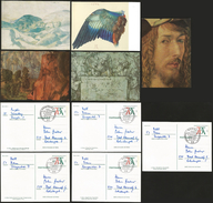 G)1971 GERMANY, 5 DÜRER'S POSTCARDS SET, CTO, XF - Sonstige & Ohne Zuordnung