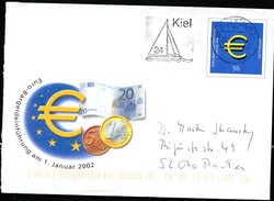 BUND USo33 Sonder-Umschlag EURO-EINFÜHRUNG 2002 Gebraucht Kiel - Covers - Used