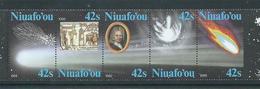 Tonga Niuafo'ou 1986 Halley's Comet 42s Strip Of 5 MNH - Tonga (1970-...)