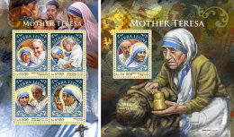 SIERRA LEONE 2016 ** Mother Teresa Mutter Teresa Mère Teresa M/S+S/S - IMPERFORATED - A1648 - Madre Teresa