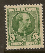 DENMARK 1904 5o Green SG 119 HM #XN111 - Nuovi