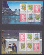 Greenland 1996 Orchids 2 Booklet Panes ** Mnh (34001) - Blocs