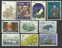 TEN AT A TIME - IRELAND - LOT OF 10 DIFFERENT 4 - USED OBLITERE GESTEMPELT USADO - Lots & Serien