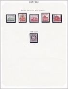 Norvège - Collection Vendue Page Par Page - Timbres Oblitérés/neufs * (avec Charnière) - Qualité B/TB - Oblitérés