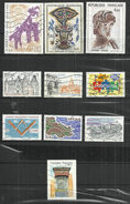 TEN AT A TIME - FRANCE - LOT OF 10 DIFFERENT 11 - USED OBLITERE GESTEMPELT USADO - Vrac (max 999 Timbres)