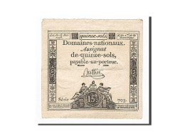 Billet, France, 15 Sols, 1793, 1793-05-23, Buttin, TTB+, KM:A69b, Lafaurie:166 - Assignate