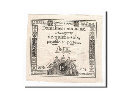 Billet, France, 15 Sols, 1792, 1792-10-24, Buttin, SUP, KM:A65, Lafaurie:160 - Assignats