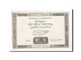 Billet, France, 10 Livres, 1792, 1792-10-24, Taisaud, TTB, KM:A66a - Assignats