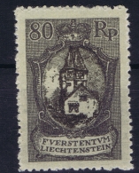 Liechtenstein: Mi Nr 59 MH/* Falz/ Charniere 1921 - Ungebraucht