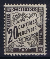 France : Yv Tax 17 MH/* Falz/ Charniere 1881   Some Paper On Back - 1859-1959 Nuevos