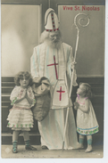 SAINT NICOLAS - Jolie Carte Fantaisie Enfants VIVE SAINT NICOLAS - Saint-Nicholas Day