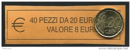 ITALIA  2009 - ROLL 20 CENT  ORIGINALE ZECCA - DATA VISIBILE - FDC - Rollen