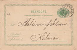 Entier Hvetlanda Suède - Postal Stationery