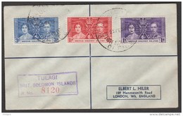 BR.SOLOMON ISLAND.  CORONATION OF GEORGE VI 12 MAY 1937  Registered Cover   Réf G495 - Isole Salomone (...-1978)