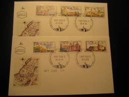 Yvert 9 ATM Frama Label Tiberias Nazareth Akko Yafo Bethlehem Jerusshalayim 1994 FDC Cancel 2 Cover Israel - Franking Labels