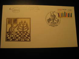 HANUKKAH USA JOINT ISSUE Yvert 1342 Jerusalem 1996 FDC Cancel Cover Jewish Religion JUDAISM Israel - Jewish