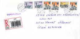 L2701 - Slovakia (2002) 985 11 Halic (R-letter To Czech Rep.); Tariff 47,00 SKK (stamp: Slovak City) - Cartas & Documentos