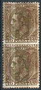 Alfonso XII 1879 Ed 209 Pareja Maculatura Del 10 Pesetas RRR - Nuevos