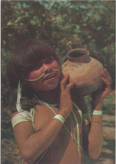 AKBR Brazil Postcard Indigenous Peoples From The Amazons With A Ceramic Pot - Manaus