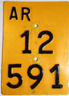 Velonummer Mofanummer Appenzell Ausserrhoden AR, Ohne Vignette - Number Plates