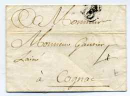 MP  BORDEAUX   Avec B Courroné   / 1732 / Taxe Manuscrite Sur Le Recto 4 Sols - 1701-1800: Vorläufer XVIII