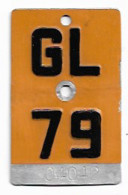 Velonummer Mofanummer Glarus GL 79 - Placas De Matriculación