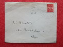 Algérie Lettre Cover Alger 27/4/54 Brief Belege Carta Lettera Timbre FM - Brieven En Documenten
