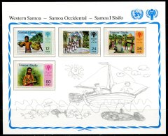 Samoa  --  Unicef 1979 --  Y&T : 446/49  XX  --  International Year Of Child  --  Mini Sheet - UNICEF