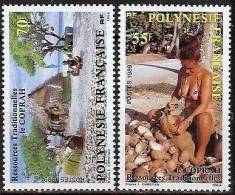POLYNESIE FRANçAISE:  ( Yvert 326/327) Flore LE COPRAH RARE Neufs ** Luxe MNH SIN CHARNELA - Other & Unclassified
