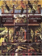 Tonga 2012, Christmas, Painting By Sandro Botticelli, BF IMERFORATED - Tonga (1970-...)